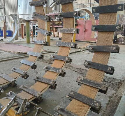 6100 BGO Brass Wire Reinforced Non-Asbestos Woven Brake Lining with 200℃ Heat Resistance and 5-35mm Thickness